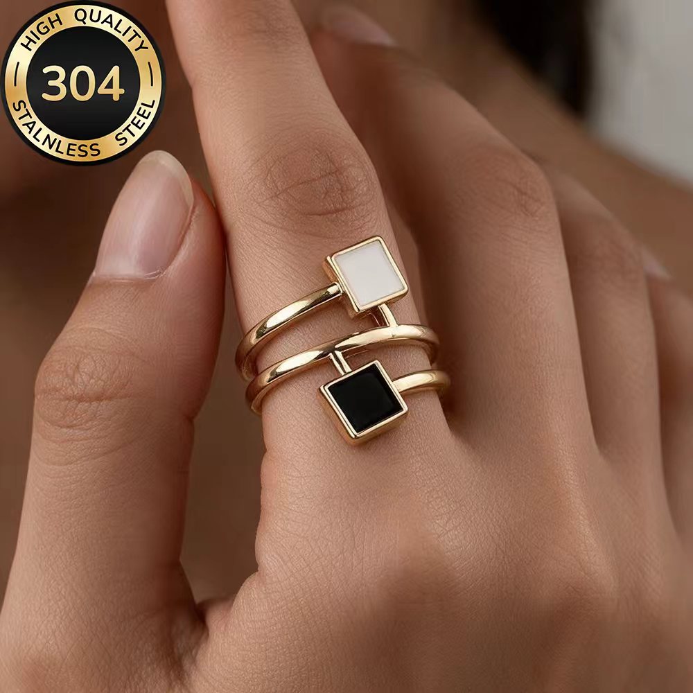 High-Quality Hypoallergenic Open Golden Ring, Simple Elegance